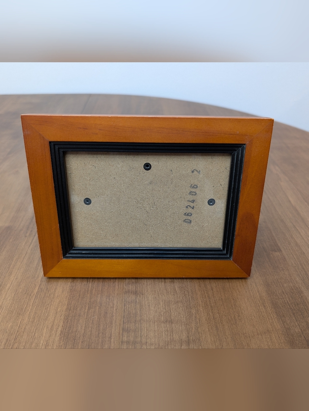 Wooden Picture Frame Warm Honey Brown with Black Inner Trim 4X6